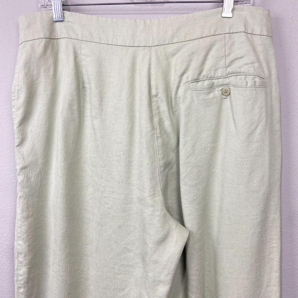 Wilfred Aritzia Wilfred Allant Linen Blend Trousers High Waist Cropped Size 12 - Picture 9 of 13